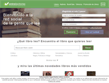 Tablet Screenshot of entrelectores.com